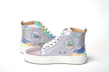 Load image into Gallery viewer, Christian Louboutin Ab/Silver Super Lou Strass Fla Sneakers
