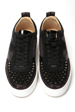 Load image into Gallery viewer, Christian Louboutin Version Black Happy Rui Spikes Flat Shoes
