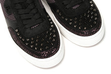 Load image into Gallery viewer, Christian Louboutin Version Black Happy Rui Spikes Flat Shoes
