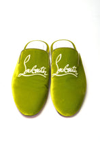 Load image into Gallery viewer, Christian Louboutin Bourgeon Lime Navy Coolito Flat Shoes
