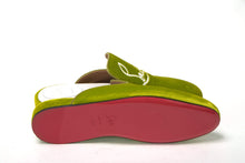 Load image into Gallery viewer, Christian Louboutin Bourgeon Lime Navy Coolito Flat Shoes
