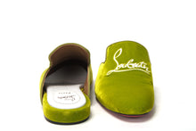 Load image into Gallery viewer, Christian Louboutin Bourgeon Lime Navy Coolito Flat Shoes
