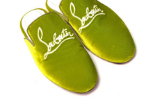 Load image into Gallery viewer, Christian Louboutin Bourgeon Lime Navy Coolito Flat Shoes
