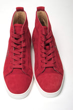 Load image into Gallery viewer, Christian Louboutin Loubi Red Version Navy Louis Strass Flat Shoes
