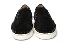 Load image into Gallery viewer, Christian Louboutin Black Pik Boat Flat Veau Shoes
