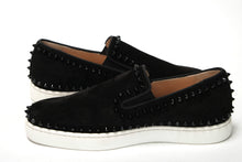 Load image into Gallery viewer, Christian Louboutin Black Pik Boat Flat Veau Shoes
