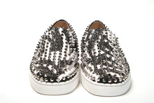 Load image into Gallery viewer, Christian Louboutin White Black Sv Roller Boat Flat Shoes
