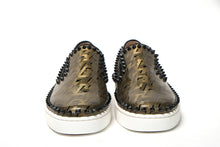 Load image into Gallery viewer, Christian Louboutin Black/Gold Version Pik Boat Flat Pat Shoes
