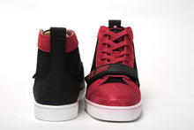 Load image into Gallery viewer, Christian Louboutin Black/Loubi Version Louis Orlato Vs Flat Trico Shoes
