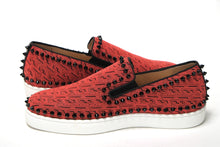Load image into Gallery viewer, Christian Louboutin Black Smoothie/Black Pik Boat Flat Techno Shoes

