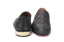 Load image into Gallery viewer, Christian Louboutin Navy/Nero Colannaki Flat Tissu Shoes
