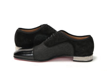 Load image into Gallery viewer, Christian Louboutin Black Met Greggo Flat Shoes
