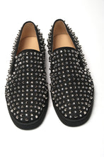 Load image into Gallery viewer, Christian Louboutin Black/Crystal Sv Version Roller 1c1s Flat Shoes
