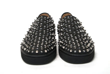 Load image into Gallery viewer, Christian Louboutin Black/Crystal Sv Version Roller 1c1s Flat Shoes
