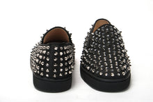 Load image into Gallery viewer, Christian Louboutin Black/Crystal Sv Version Roller 1c1s Flat Shoes
