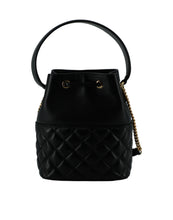 Load image into Gallery viewer, Versace Elegant Black Leather Bucket Shoulder Bag
