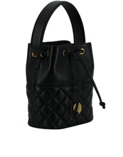 Load image into Gallery viewer, Versace Elegant Black Leather Bucket Shoulder Bag
