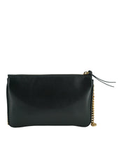 Load image into Gallery viewer, Versace Elegant Black Lamb Leather Crossbody Pouch
