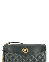 Load image into Gallery viewer, Versace Elegant Black Lamb Leather Crossbody Pouch
