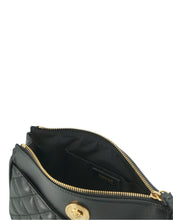 Load image into Gallery viewer, Versace Elegant Black Lamb Leather Crossbody Pouch
