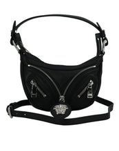 Load image into Gallery viewer, Versace Elegant Black Mini Hobo Shoulder Bag
