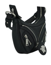 Load image into Gallery viewer, Versace Elegant Black Mini Hobo Shoulder Bag
