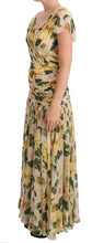 Load image into Gallery viewer, Dolce &amp; Gabbana Floral Elegance Silk Pleated Maxi Dress
