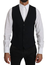 Load image into Gallery viewer, Dolce &amp; Gabbana Elegant Blue Formal Wool-Blend Dress Vest
