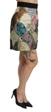 Load image into Gallery viewer, Dolce &amp; Gabbana Vibrant Floral Jacquard Designer Skirt
