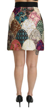 Load image into Gallery viewer, Dolce &amp; Gabbana Vibrant Floral Jacquard Designer Skirt
