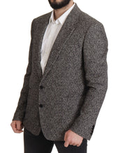 Load image into Gallery viewer, Dolce &amp; Gabbana Exquisite Gray Herringbone Blazer Jacket
