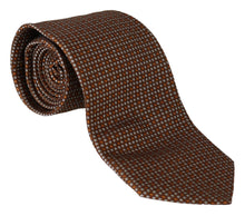 Load image into Gallery viewer, Dolce &amp; Gabbana Elegant Brown Patterned Silk Tie
