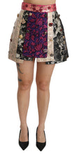 Load image into Gallery viewer, Dolce &amp; Gabbana Multicolor Floral Jacquard Crystal Skirt
