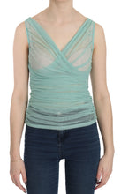 Load image into Gallery viewer, Dolce &amp; Gabbana Green Cotton Stretch Mesh Tank Top
