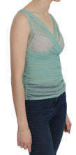 Load image into Gallery viewer, Dolce &amp; Gabbana Green Cotton Stretch Mesh Tank Top
