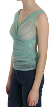 Load image into Gallery viewer, Dolce &amp; Gabbana Green Cotton Stretch Mesh Tank Top
