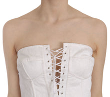 Load image into Gallery viewer, Dolce &amp; Gabbana Elegant White Strapless Corset Top
