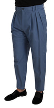 Load image into Gallery viewer, Dolce &amp; Gabbana Blue Linen Chino Formal Pants
