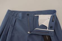 Load image into Gallery viewer, Dolce &amp; Gabbana Blue Linen Chino Formal Pants
