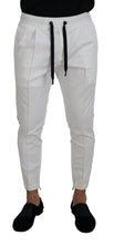 Load image into Gallery viewer, Dolce &amp; Gabbana White Cotton DG Logo Jogger Pants
