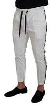 Load image into Gallery viewer, Dolce &amp; Gabbana White Cotton DG Logo Jogger Pants
