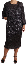 Load image into Gallery viewer, Dolce &amp; Gabbana Sequined Shift Midi Dress – Timeless Elegance
