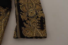 Load image into Gallery viewer, Dolce &amp; Gabbana Black Gold Jacquard Single Breasted Blazer
