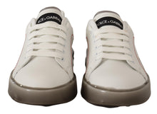 Load image into Gallery viewer, Dolce &amp; Gabbana Elegant White Leather Sneakers
