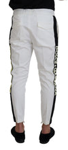 Load image into Gallery viewer, Dolce &amp; Gabbana White Cotton DG Logo Jogger Pants
