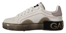 Load image into Gallery viewer, Dolce &amp; Gabbana Elegant White Leather Sneakers
