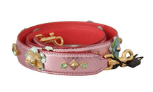 Load image into Gallery viewer, Dolce &amp; Gabbana Elegant Metallic Pink Leather Shoulder Strap
