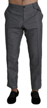 Load image into Gallery viewer, Dolce &amp; Gabbana Elegant Gray Slim Fit Dress Trousers
