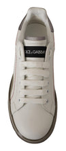 Load image into Gallery viewer, Dolce &amp; Gabbana Elegant White Leather Sneakers
