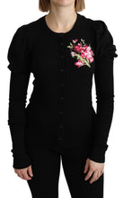 Load image into Gallery viewer, Dolce &amp; Gabbana Elegant Floral Embroidered Wool Cardigan
